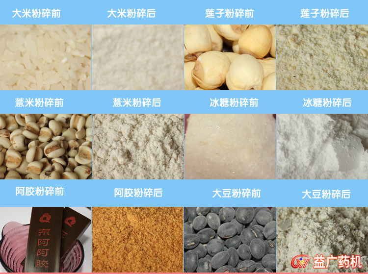 中藥粉碎機粉碎樣品圖 中藥粉碎機粉碎樣品圖